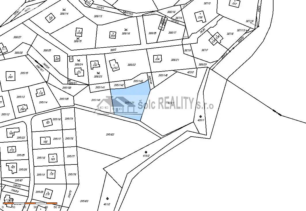 Prodej  stavebního pozemku 917 m², Čím, okres Příbram