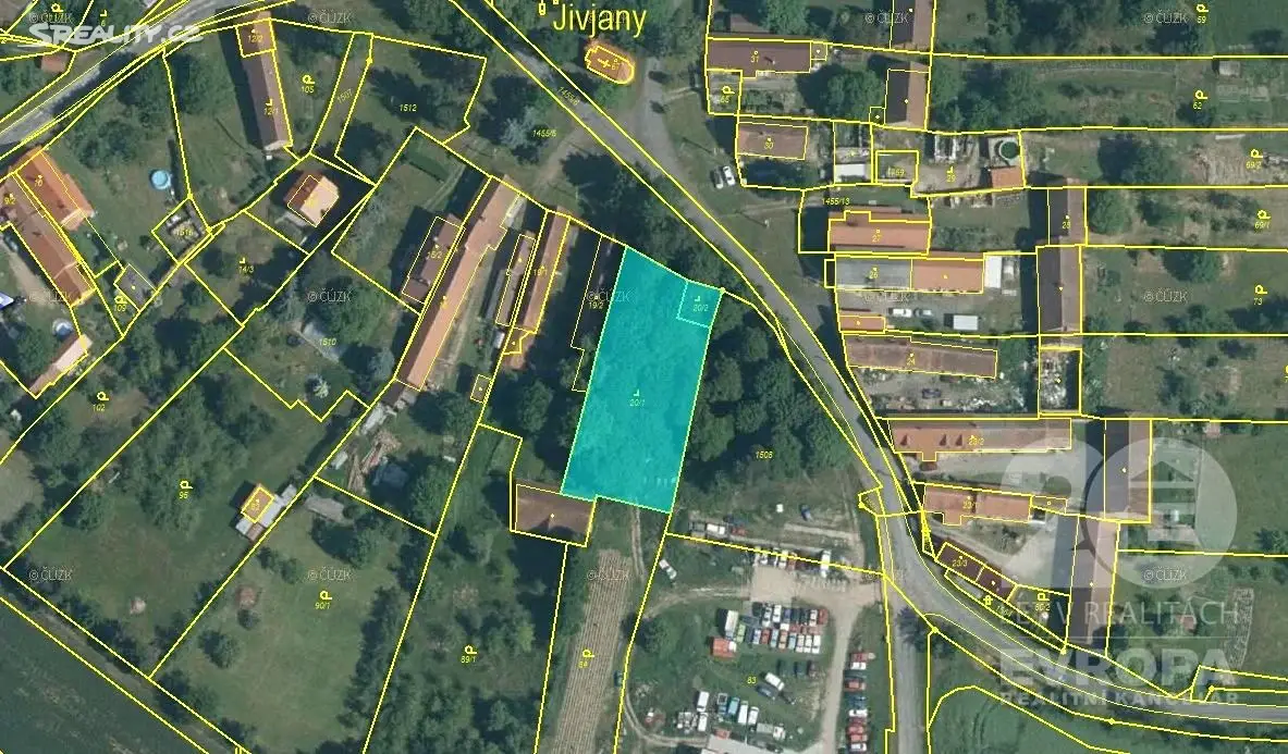 Prodej  stavebního pozemku 1 504 m², Velký Malahov - Jivjany, okres Domažlice