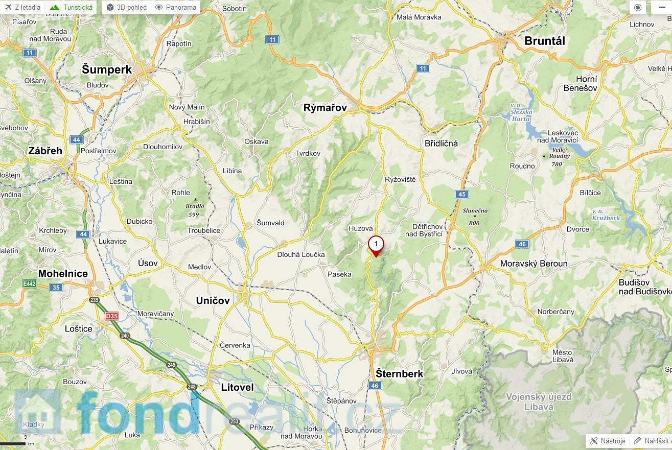 Prodej  pozemku 1 938 m², Mutkov, okres Olomouc
