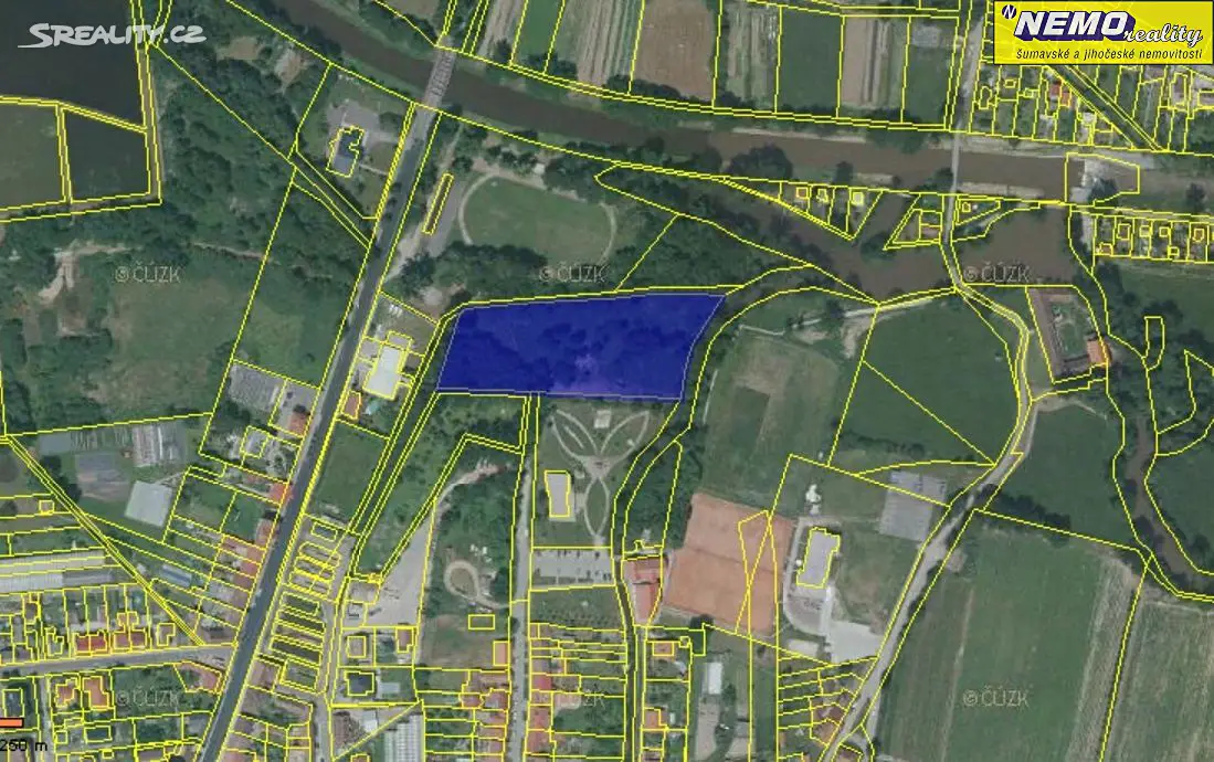 Prodej  pole 9 398 m², Vodňany, okres Strakonice
