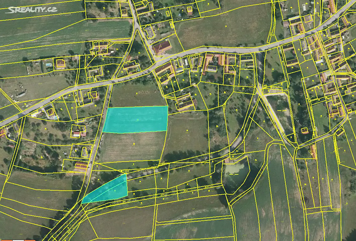 Prodej  stavebního pozemku 3 351 m², Budislav - Hlavňov, okres Tábor