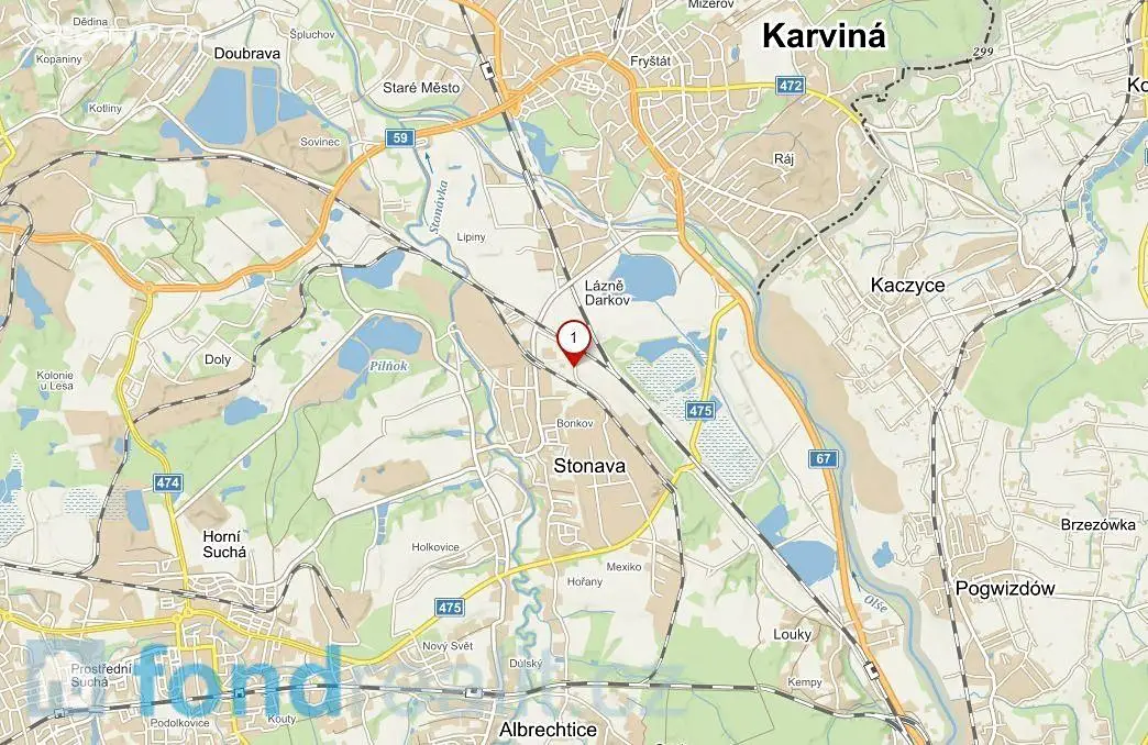Prodej  pozemku 464 m², Stonava, okres Karviná