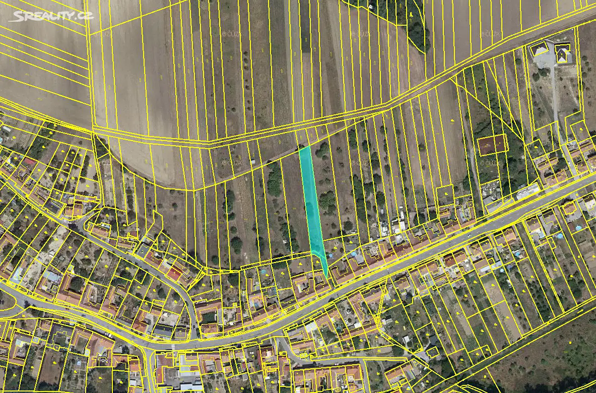 Prodej  stavebního pozemku 525 m², Diváky, okres Břeclav