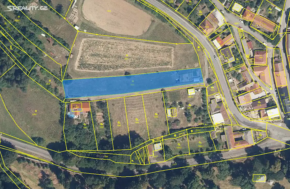 Prodej  stavebního pozemku 2 502 m², Velké Opatovice, okres Blansko