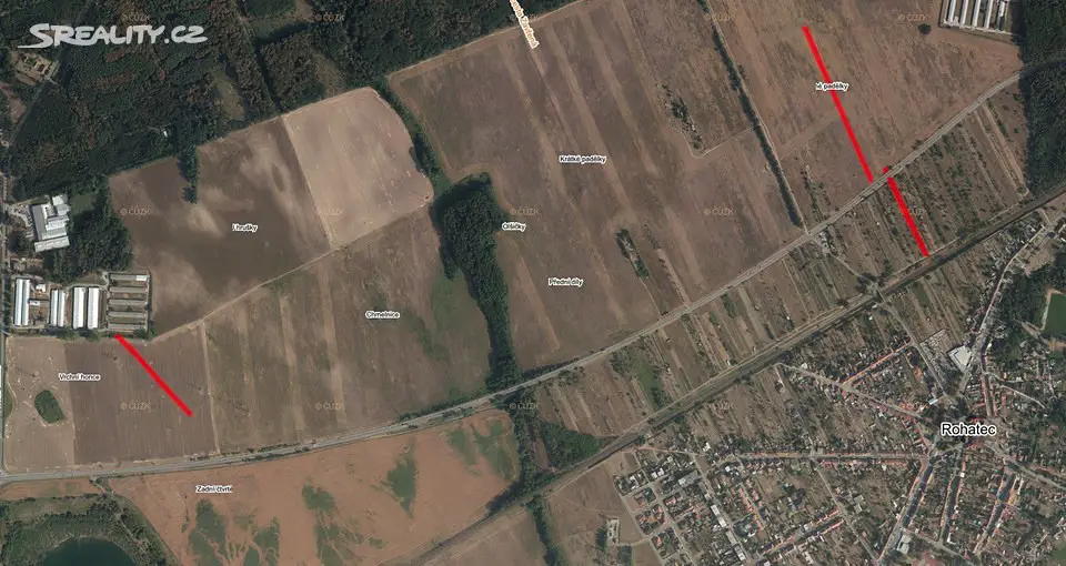 Prodej  komerčního pozemku 3 167 m², Rohatec, okres Hodonín