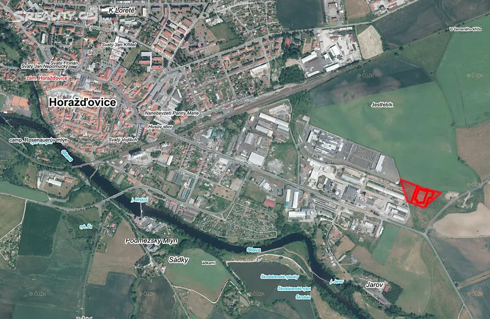 Prodej  komerčního pozemku 1 492 m², Horažďovice, okres Klatovy