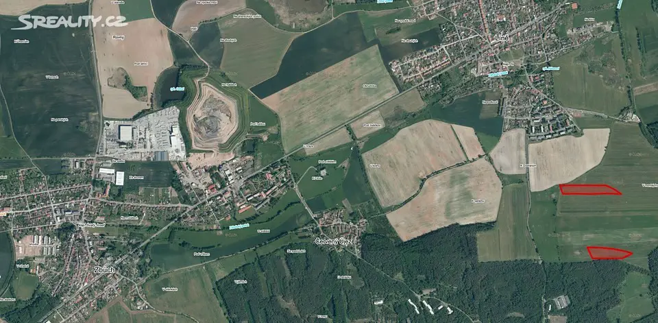 Prodej  komerčního pozemku 32 125 m², Líně, okres Plzeň-sever