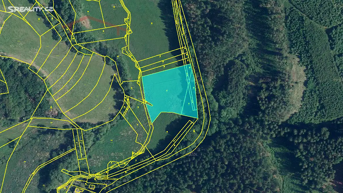 Prodej  louky 3 195 m², Stříbrná Skalice - Hradec, okres Praha-východ