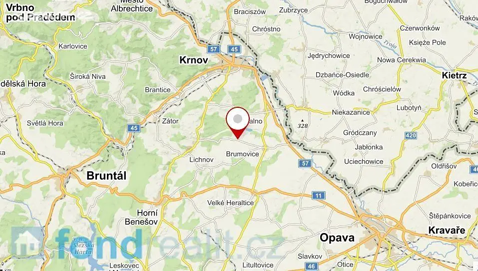 Prodej  pole 23 042 m², Brumovice, okres Opava
