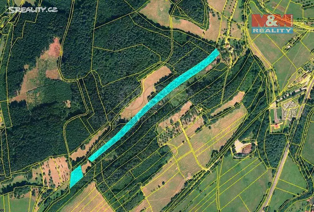Prodej  lesa 13 453 m², Lutonina, okres Zlín