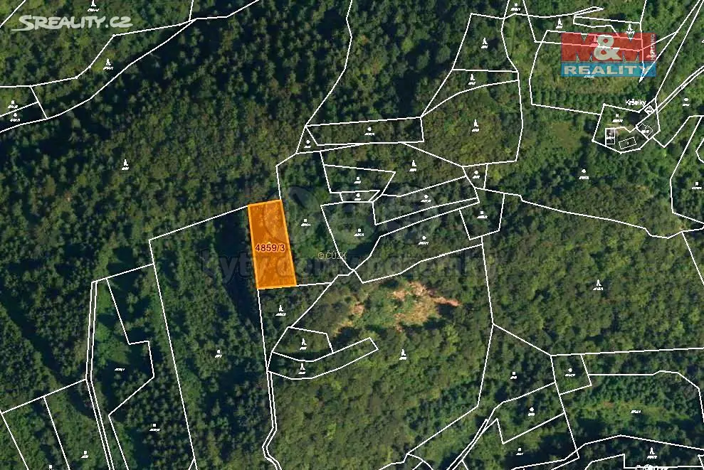 Prodej  lesa 5 001 m², Halenkov, okres Vsetín