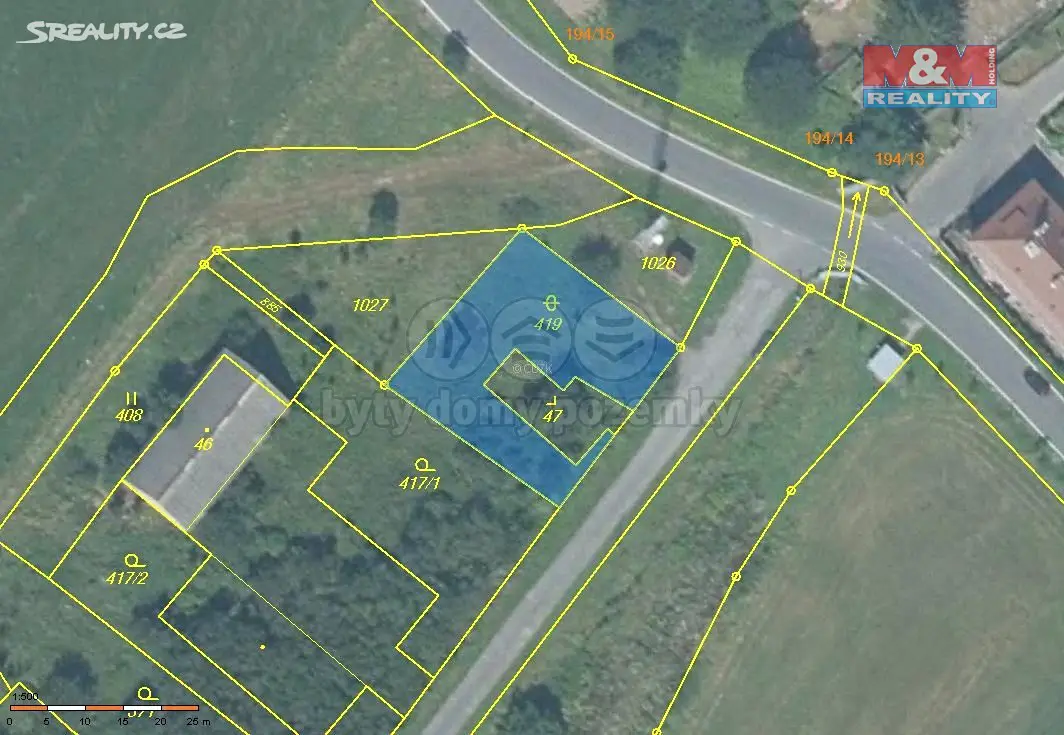 Prodej  pozemku 575 m², Javorník - Horní Hoštice, okres Jeseník