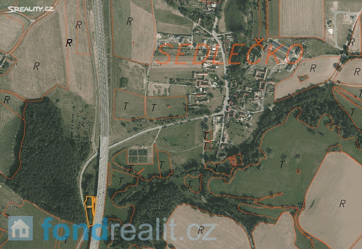 Prodej  pozemku 2 894 m², Sedlečko u Soběslavě, okres Tábor