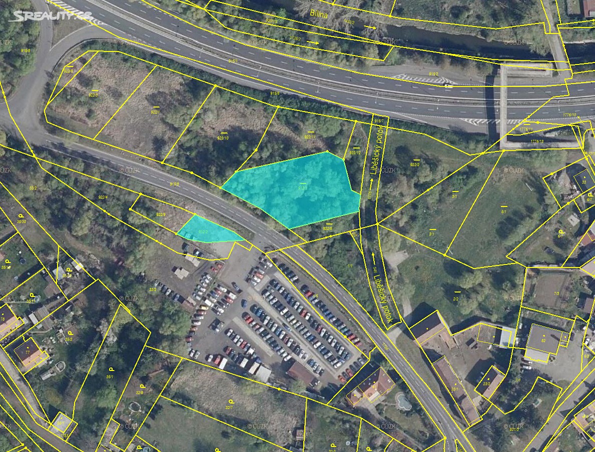 Prodej  komerčního pozemku 2 156 m², Želenice, okres Most