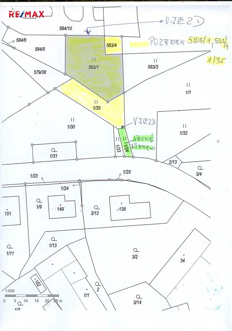 Prodej  stavebního pozemku 957 m², Pelhřimov - Starý Pelhřimov, okres Pelhřimov