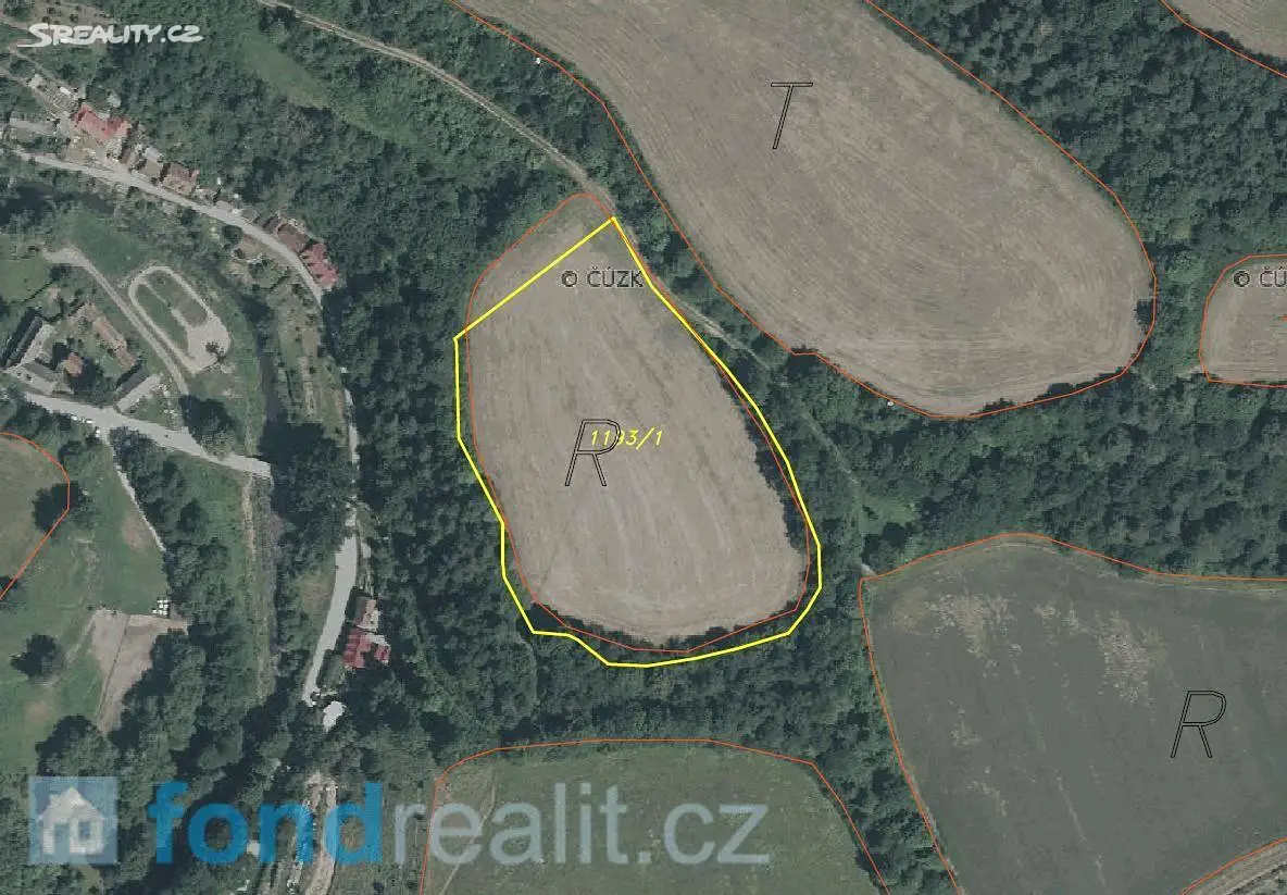 Prodej  pozemku 43 934 m², Kájov - Kladné, okres Český Krumlov