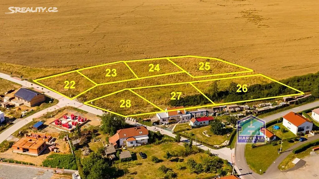 Prodej  stavebního pozemku 871 m², Hradec, okres Plzeň-jih