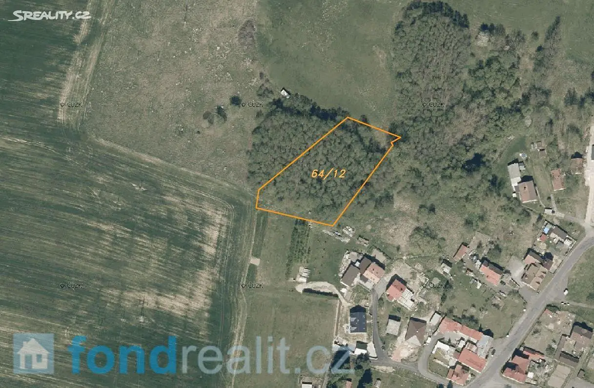 Prodej  stavebního pozemku 3 952 m², Trstěnice, okres Cheb