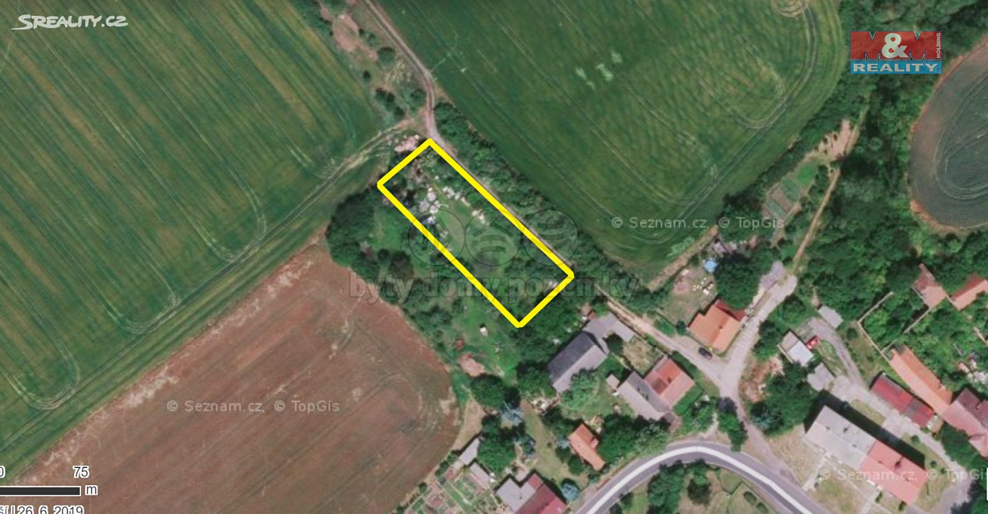 Prodej  zahrady 1 100 m², Podbořany - Letov, okres Louny