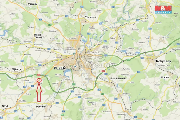 Plzeňská, Líně, Plzeň-sever