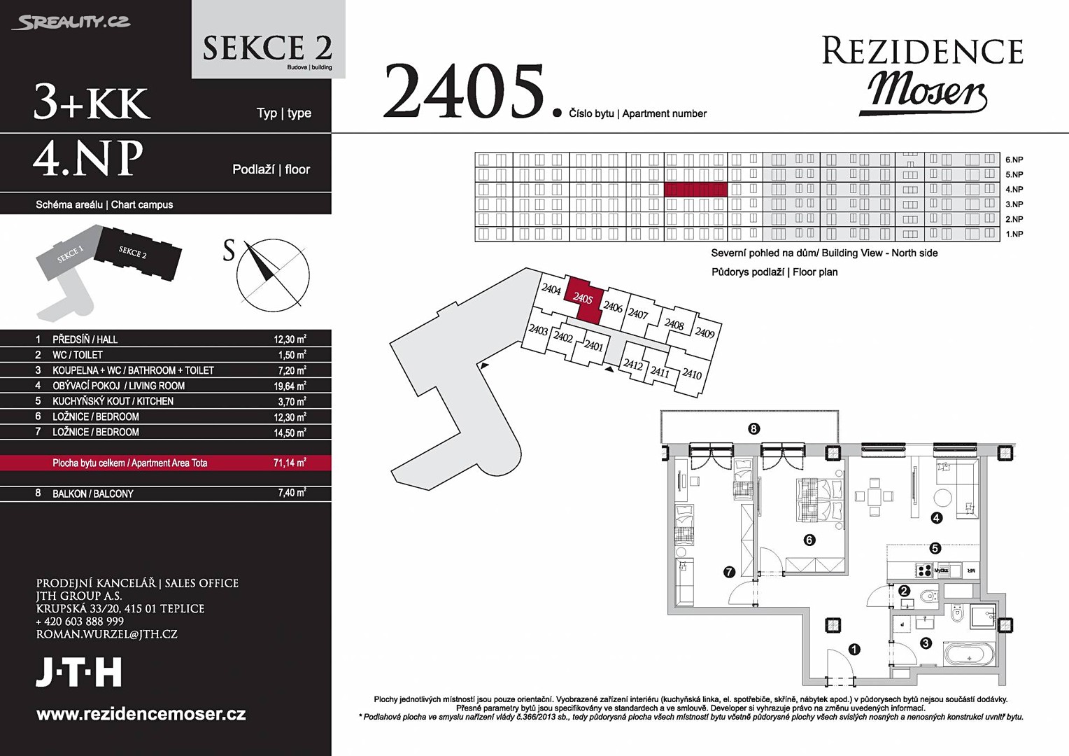 Prodej bytu 3+kk 71 m², Chebská, Karlovy Vary - Dvory