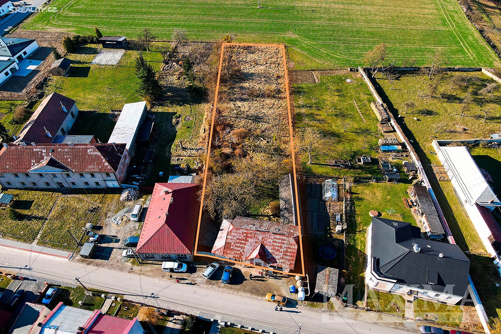 Prodej  stavebního pozemku 2 452 m², Měrotín, okres Olomouc