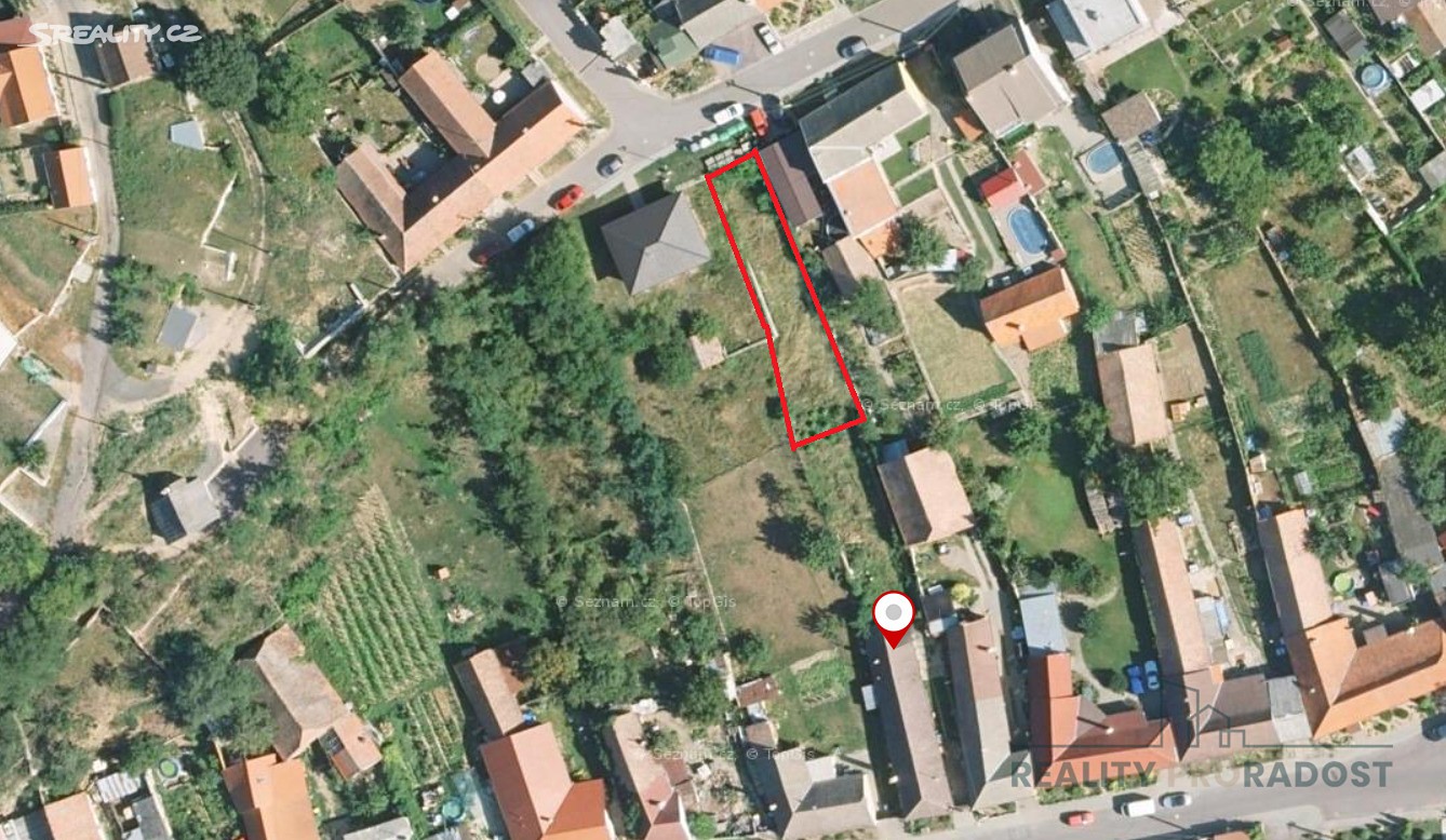 Prodej  stavebního pozemku 492 m², Tasovice, okres Znojmo