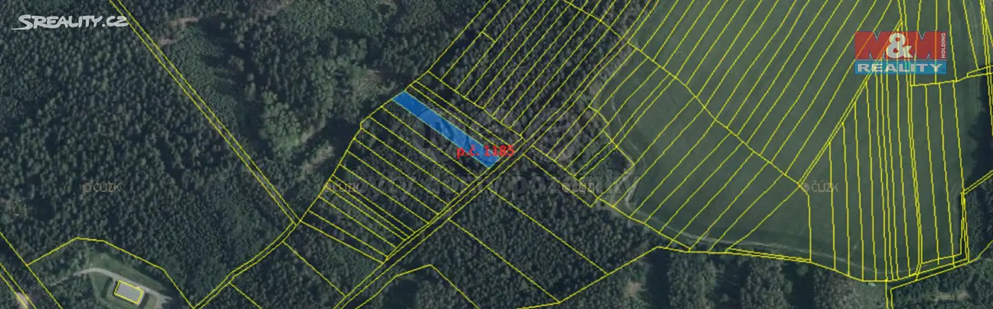 Prodej  lesa 5 101 m², Vlašim - Bolina, okres Benešov
