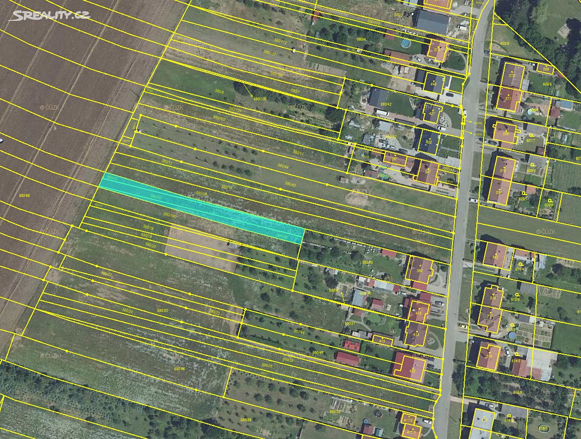 Prodej  stavebního pozemku 507 m², Kostelany nad Moravou, okres Uherské Hradiště