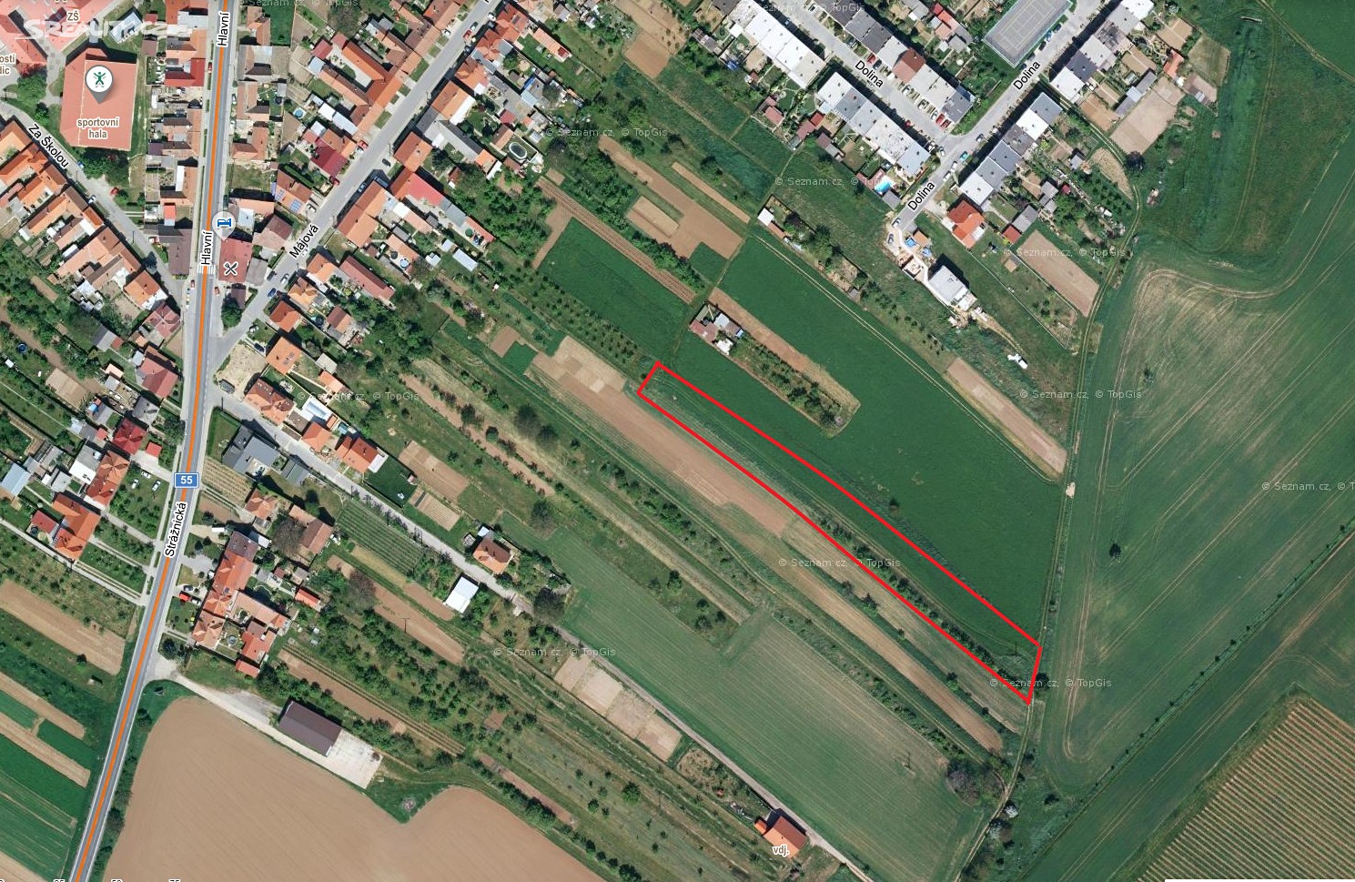 Prodej  stavebního pozemku 371 m², Vnorovy, okres Hodonín