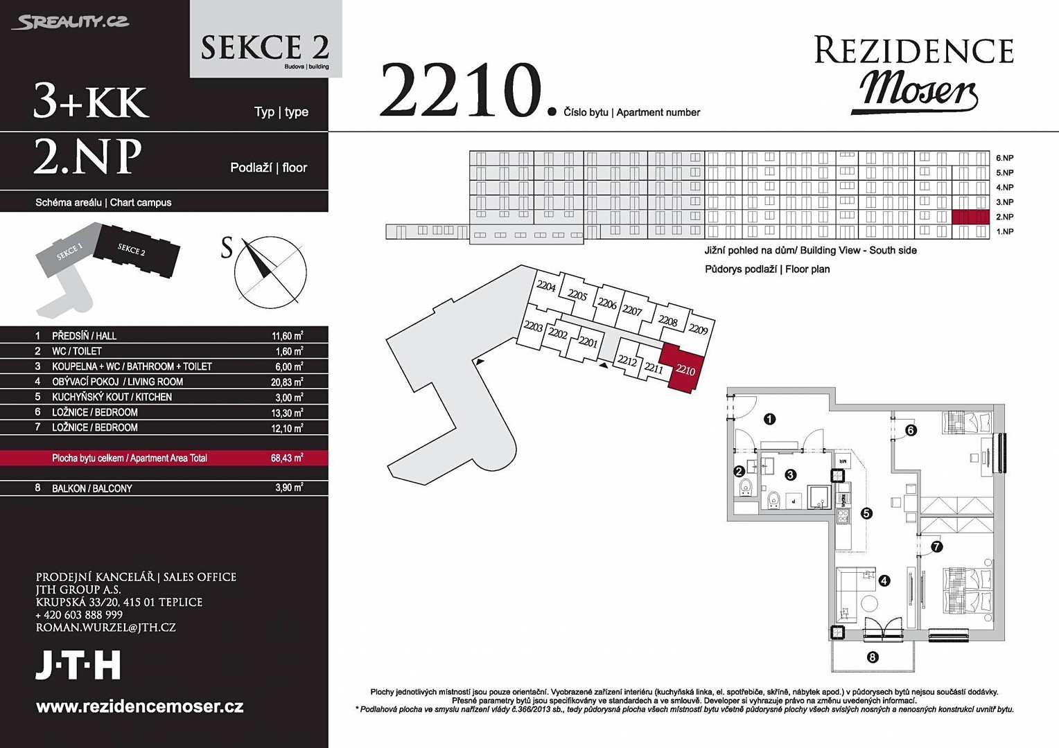 Prodej bytu 3+kk 68 m², Karlovy Vary, okres Karlovy Vary