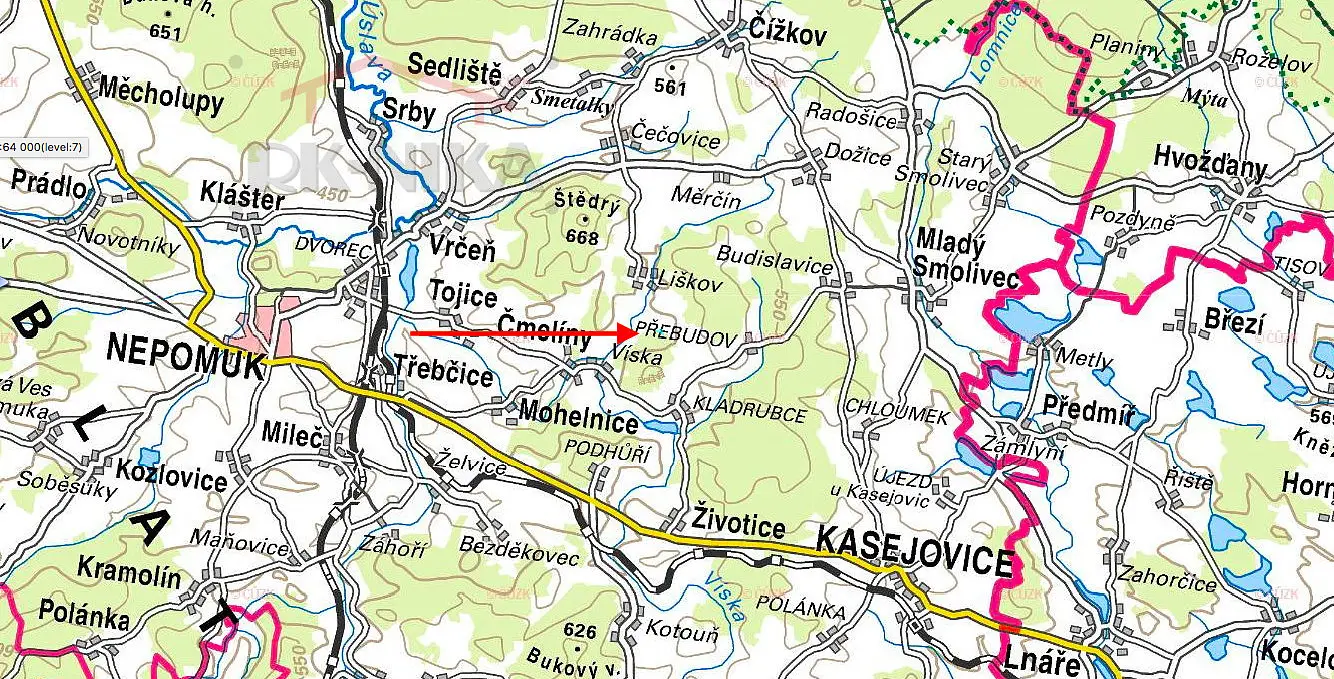 Kasejovice - Kladrubce, okres Plzeň-Jih