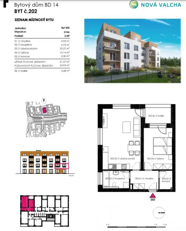Prodej bytu 2+kk 55 m², Křepelková, Plzeň, Plzeňský kraj, náhled. č. 1