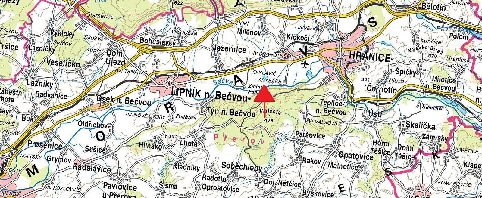 Hranice - Hranice VII-Slavíč, okres Přerov