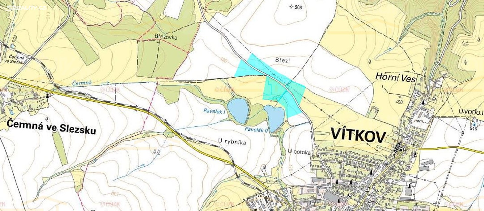 Prodej  pole 50 242 m², Vítkov - část obce Vítkov, okres Opava