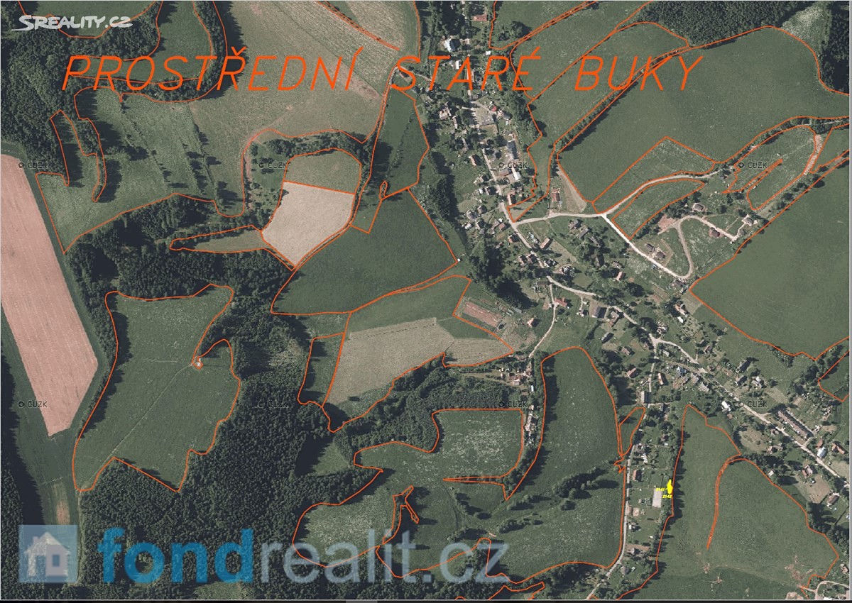 Prodej  pozemku 109 m², Staré Buky, okres Trutnov