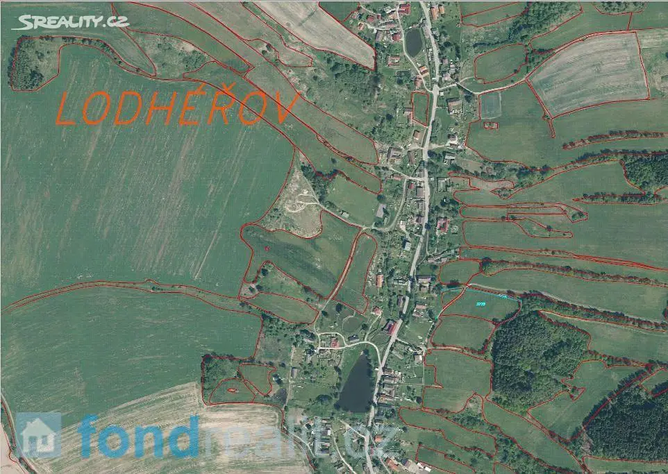 Prodej  pozemku 10 355 m², Lodhéřov, okres Jindřichův Hradec