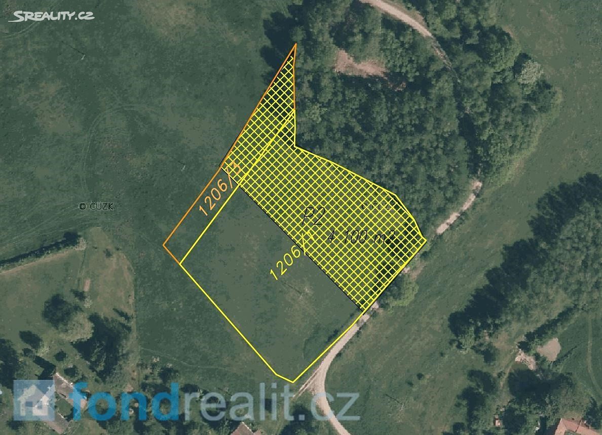 Prodej  pozemku 4 100 m², Nové Hrady, okres České Budějovice
