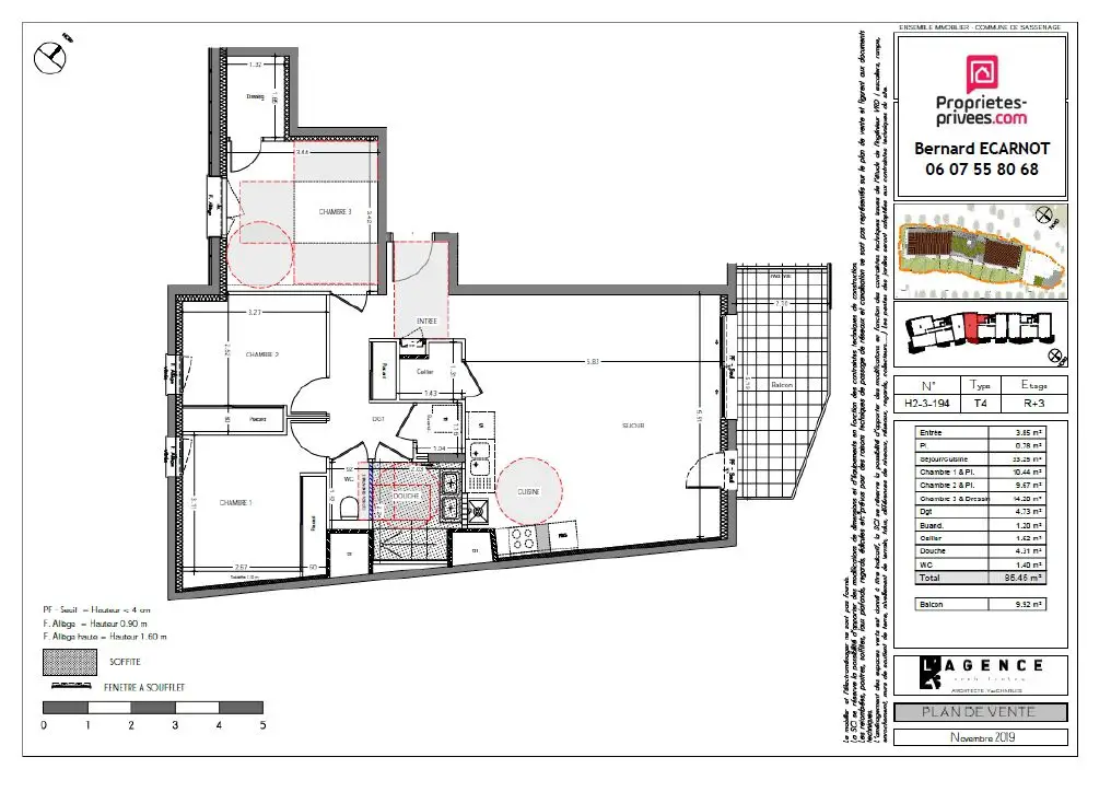 Vente appartement 4 pièces 85,45 m2