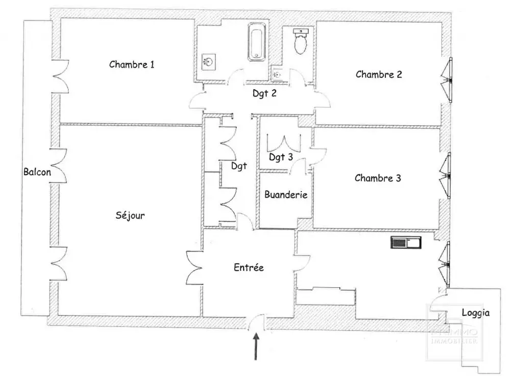 Vente appartement 5 pièces 96,5 m2