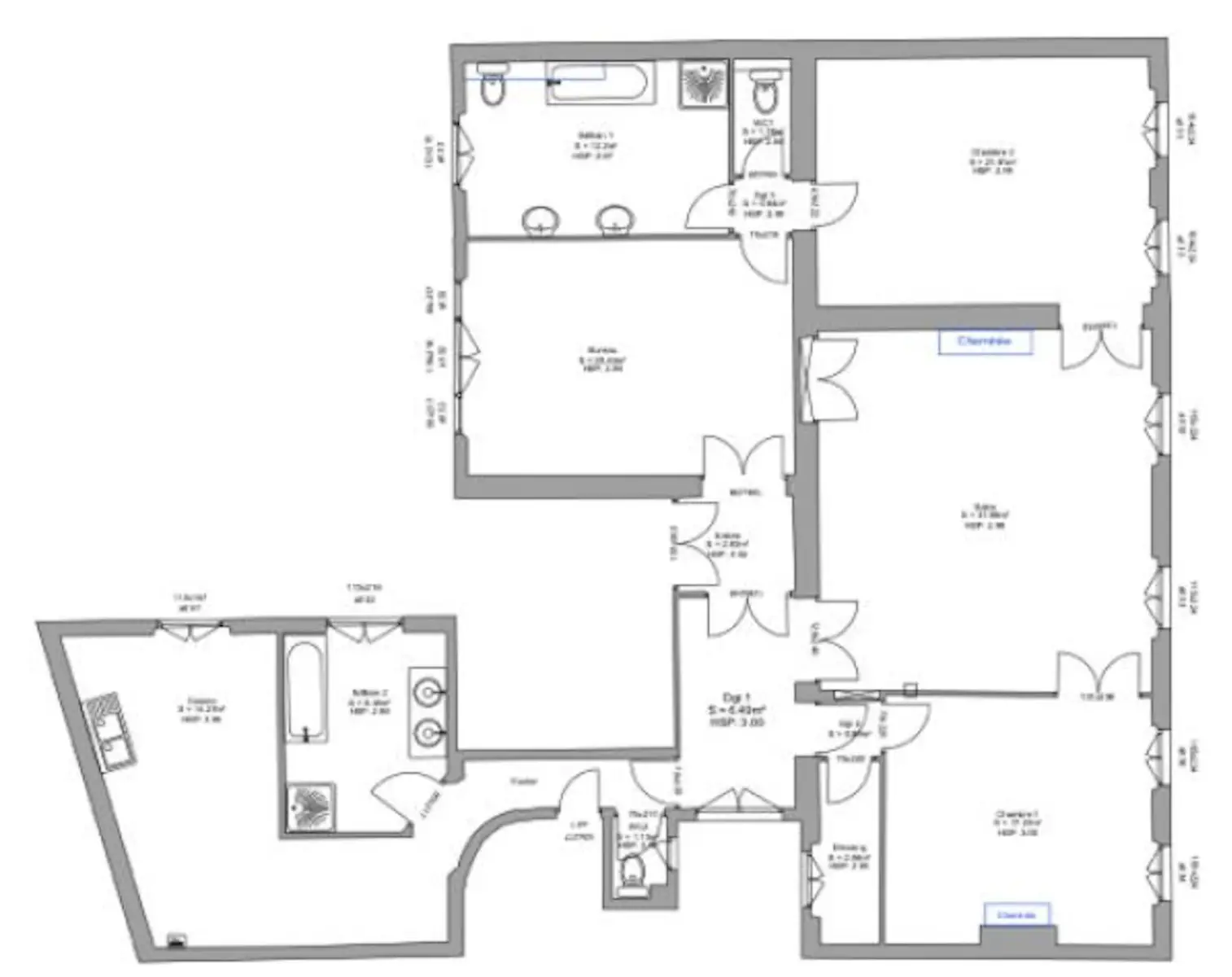 Vente appartement 5 pièces 151,67 m2