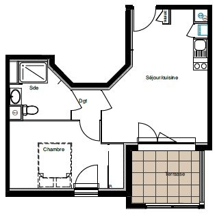 Vente appartement 2 pièces 39,23 m2