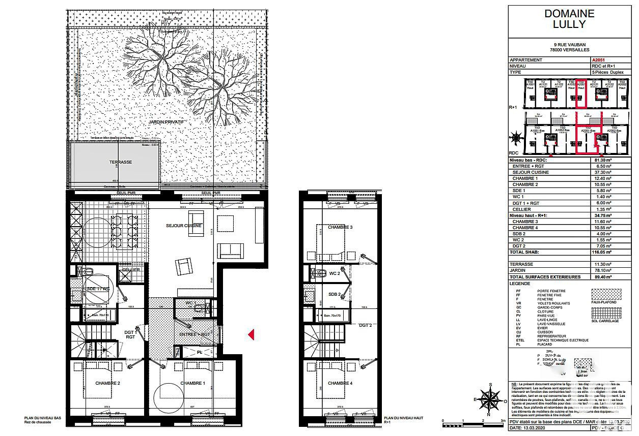 Vente appartement 5 pièces 116 m2