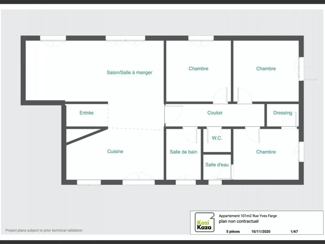 Vente appartement 5 pièces 101,47 m2