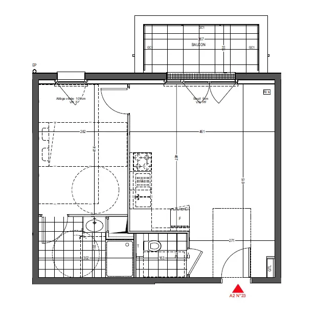 Vente appartement 2 pièces 44,24 m2