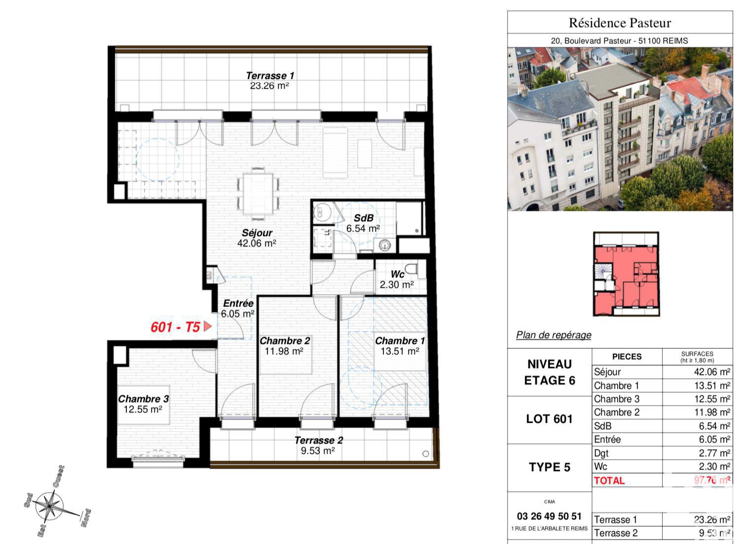 Vente appartement 5 pièces 97 m2