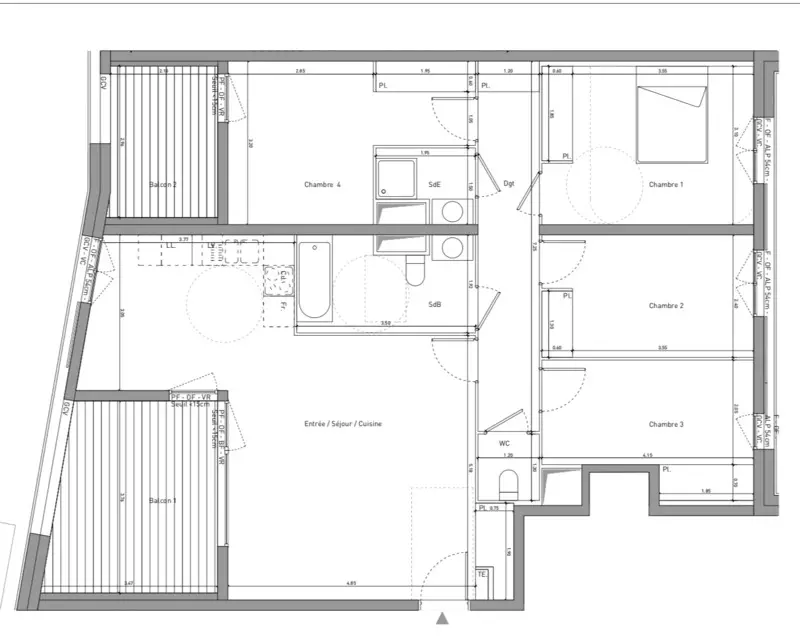 Vente appartement 5 pièces 102 m2