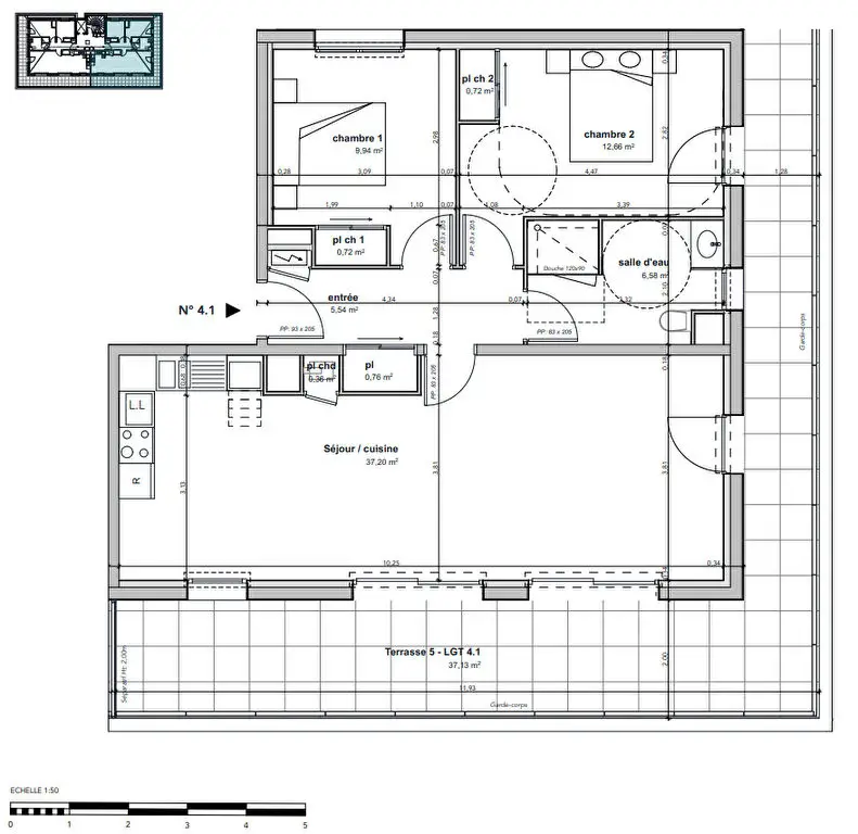 Vente appartement 3 pièces 74,48 m2