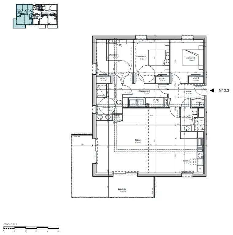 Vente appartement 4 pièces 111,9 m2