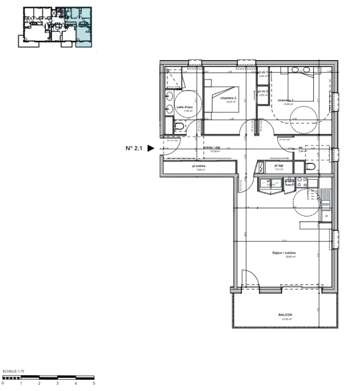 Vente appartement 3 pièces 81,41 m2